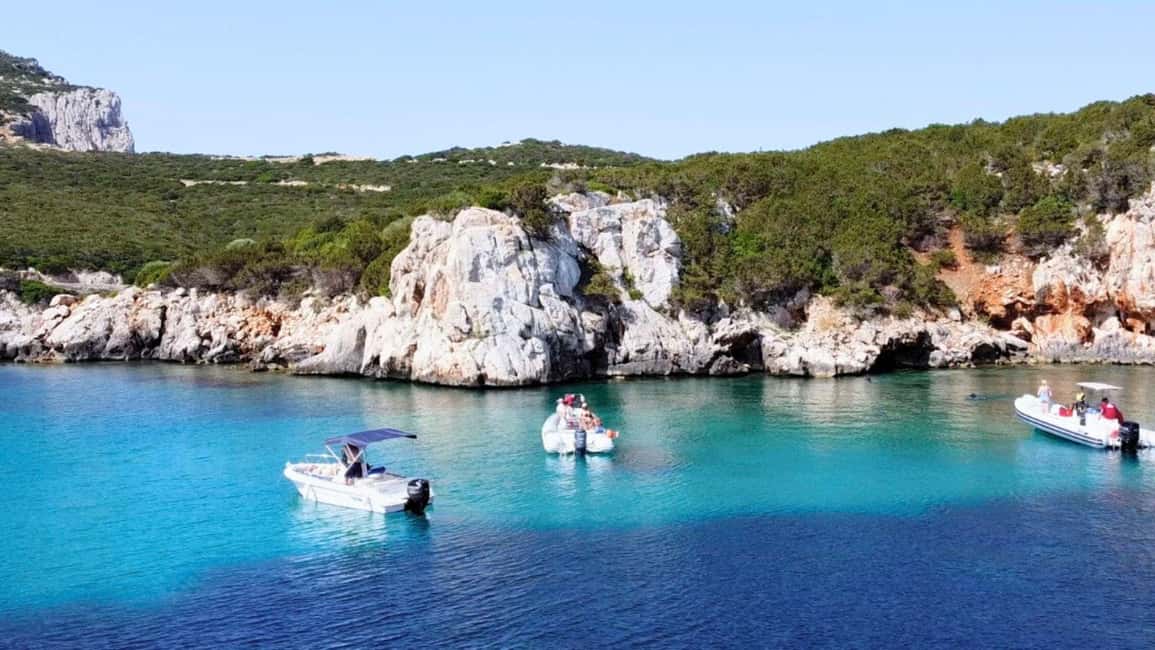 Alghero: Boat Tour with Snorkeling in Porto Conte - Cruising the Capo Caccia stretch: cliffs, angles, and sea-level perspective