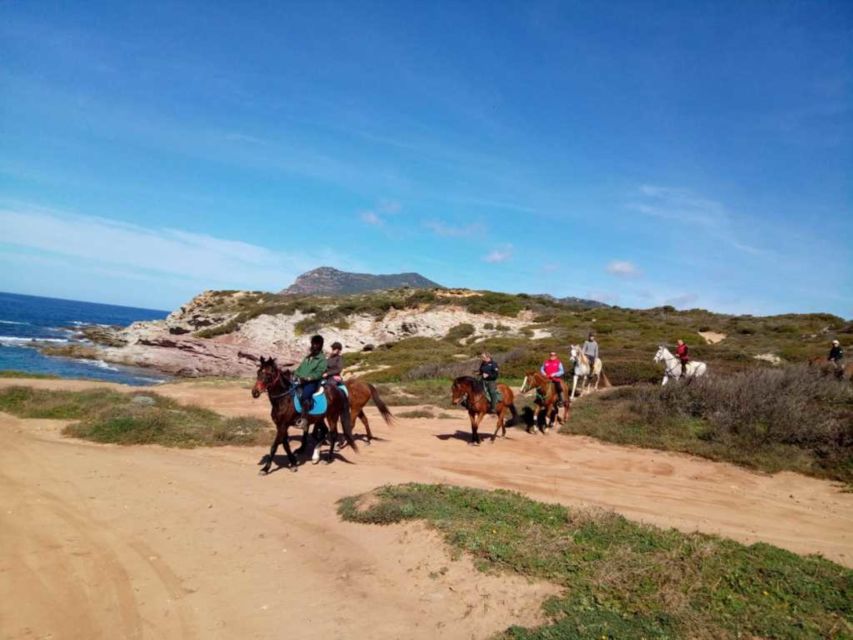 Alghero: Guided Horseback Ride at Lake Baratz & Porto Ferro - Porto Ferro Beach: big dunes, ocean spray, and coastal history