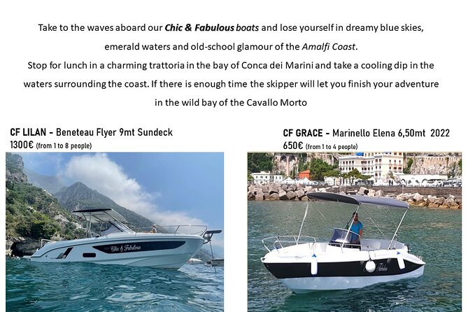 Amalfi Coast Boat Rental - Key highlights to know before you go