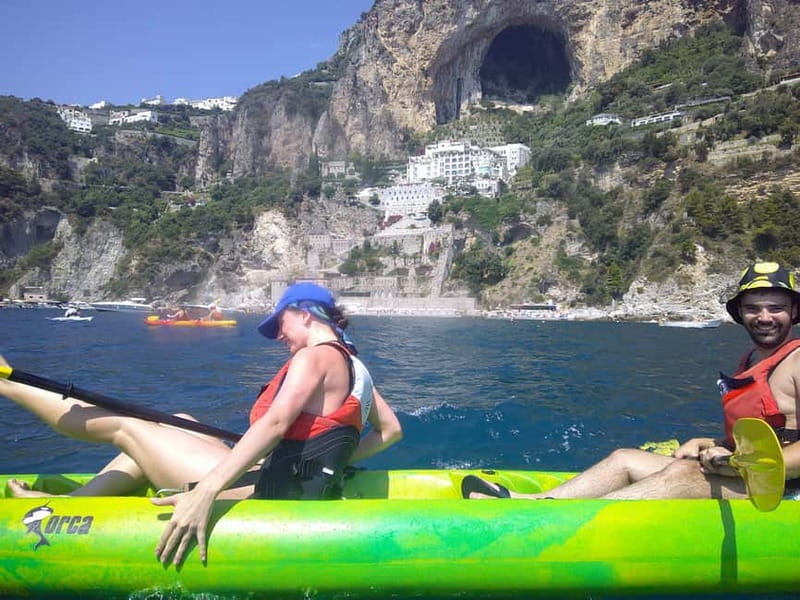Amalfi Coast: Kayak & Snorkeling tour, sea caves and beach - Marmorata Waterfall: where freshwater meets the sea