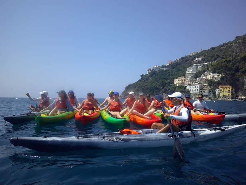 Amalfi Coast: Kayak & Snorkeling tour, sea caves and beach - The return run to Maiori: your last look from the sea
