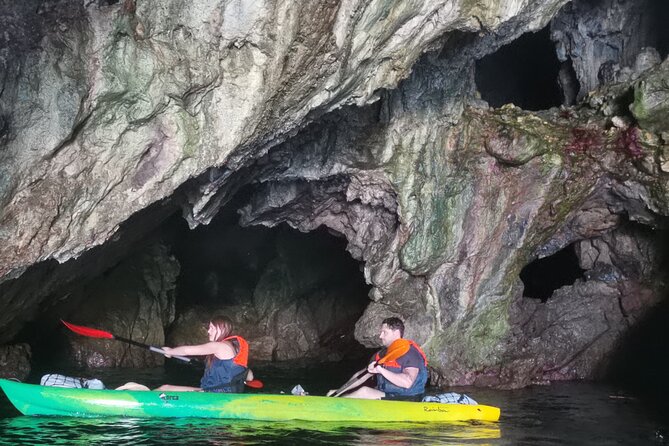 Amalfi Coast Kayak & Snorkeling Tour to the Pandora's Cave - Dead Horse Beach: snorkeling in clear water and an aperitif break