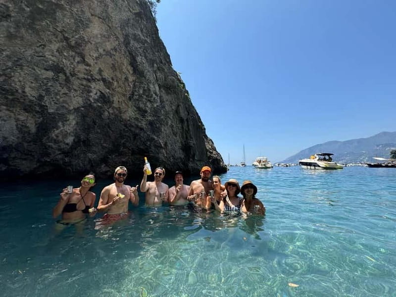 Amalfi: Kayak/Snorkel Tour to Pandora Cave with Lemon Spritz - Dead Horse Beach: the aperitif break that turns into a swim