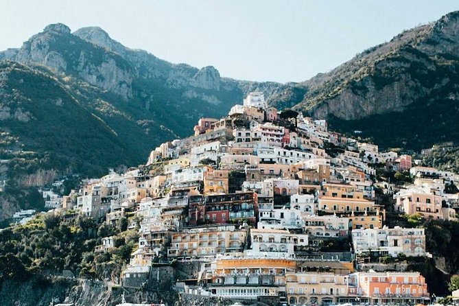 Amalfi Ravello Positano Tour - Positano last: pastel houses stuck on steep ledges