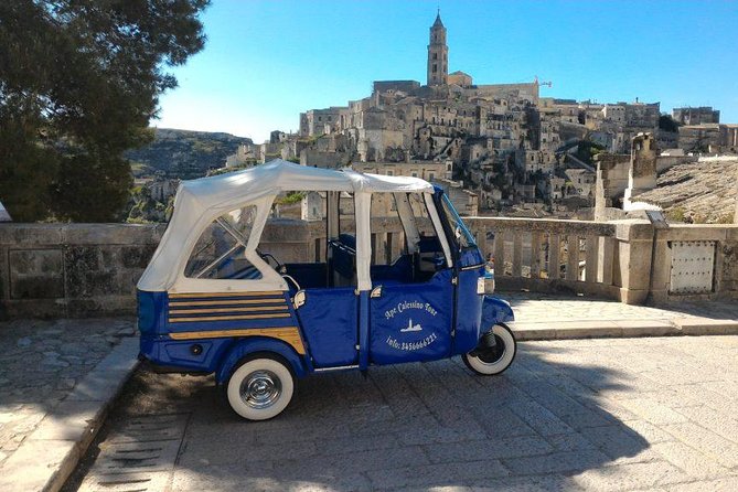 Ape Calessino Tour Sassi of Matera "Standard" - Views over the Sassi and toward Murgia Materana Park