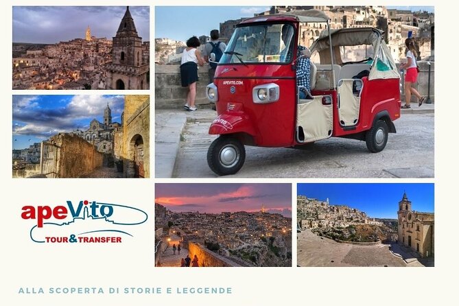 Ape tour Matera - Guided tour in ape calessino - Sassi di Matera cross with panoramic stops: where your bearings click