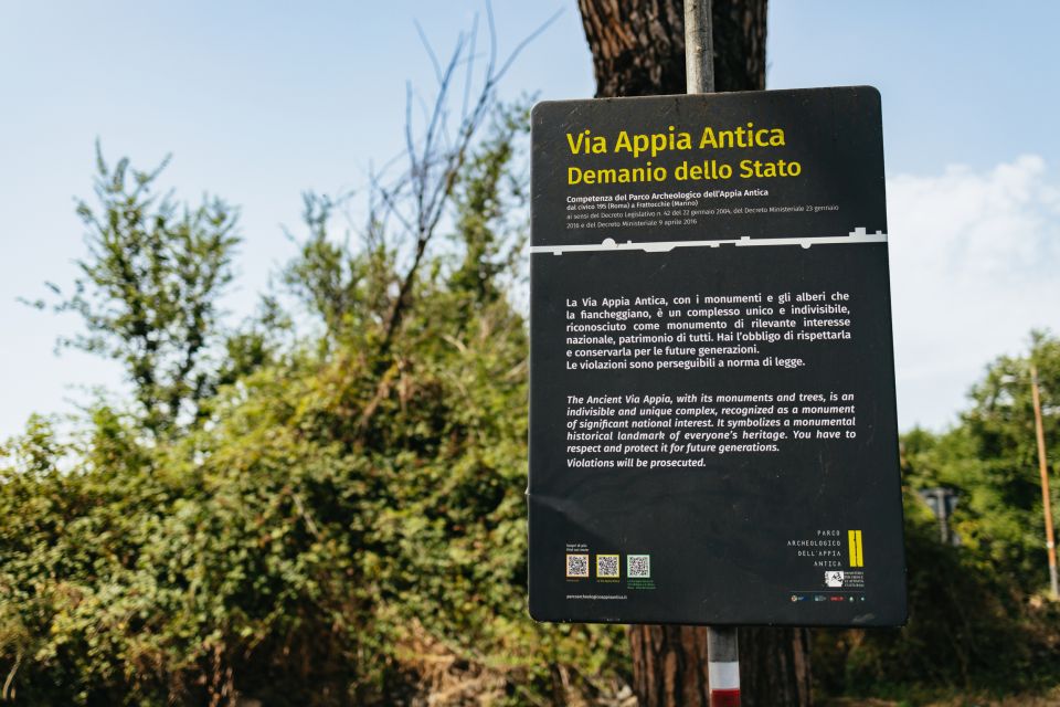 Appia Antica: Full Day Bike Rental with Customizable Routes - Capo di Bove, Villa dei Quintili, and the “pause and look” sites
