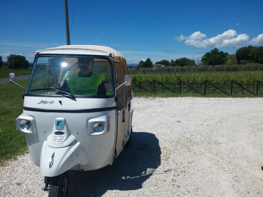 Assisi: Panoramic Tuk Tuk Tour - Roman and Medieval Assisi: Amphitheater, Cathedral of San Rufino, and Piazza Vescovado