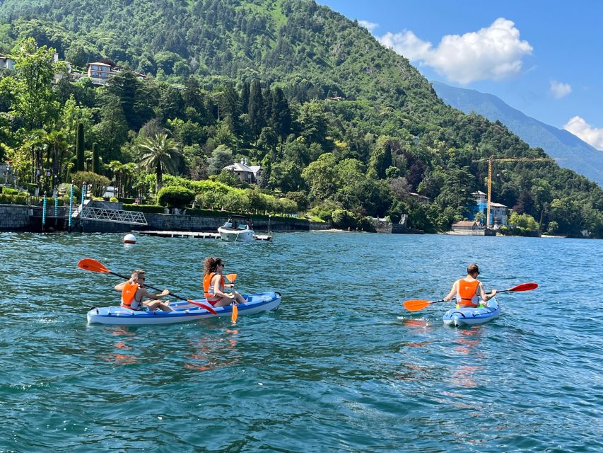 Bellagio Lake Como: Kayak Rental - The water route: Villa Melzi, Riverside Beach, and the north-leaning scenery