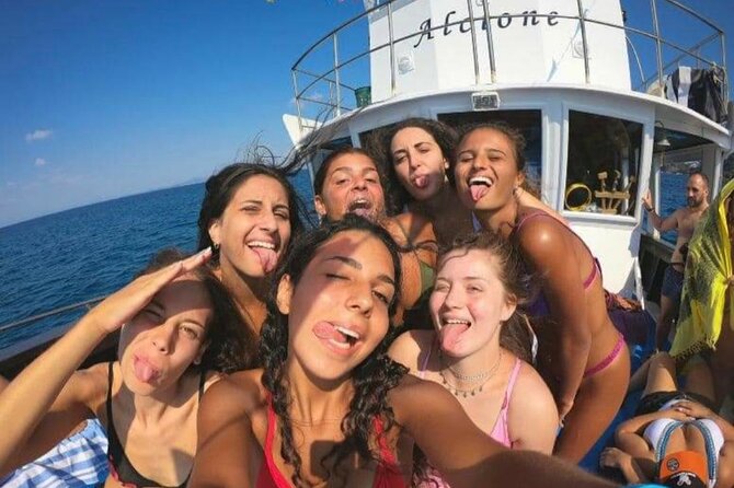 Boat excursion with lunch on board to discover Ischia - Sant’Angelo and Maronti: postcard village + volcanic steam sites