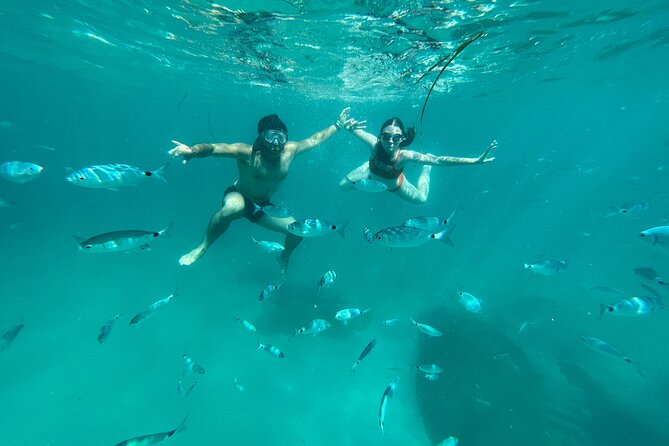 Boat Tour at Devil's Saddle: 4 Swim Stops, Snorkeling & Prosecco - The itinerary, stop by stop: where you’ll swim and snorkel