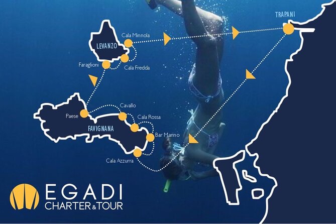 Boat tour to Egadi Favignana and Levanzo islands from Trapani - Cala Rossa and Favignana Port Break: famous coves plus island-life wandering