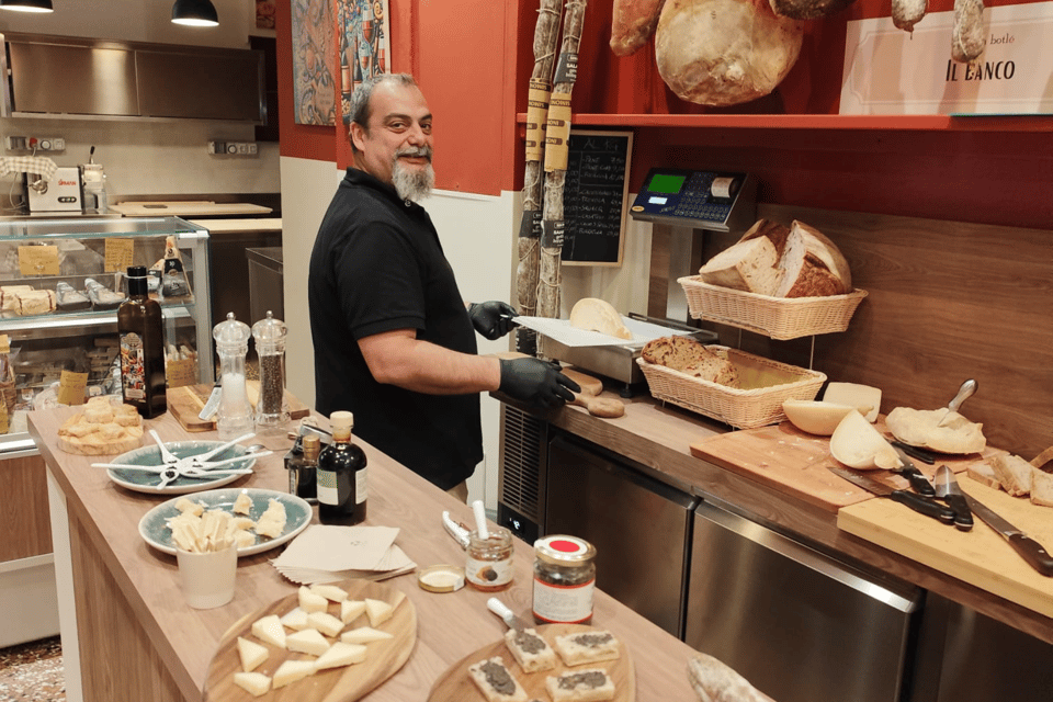 Bologna: Food and Wine Tasting with Interactive Game - Bologna’s bites: prosciutto, mortadella, Parmigiano, balsamic
