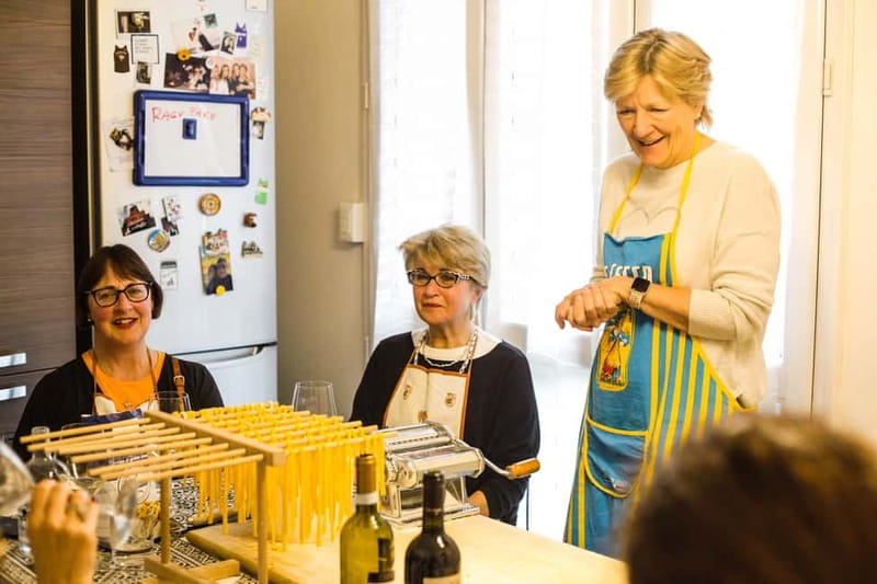 Bologna: In-Home Italian Pasta Making Workshop with Wine - Wine Tasting with Organic Grapes and Food Pairing Tips