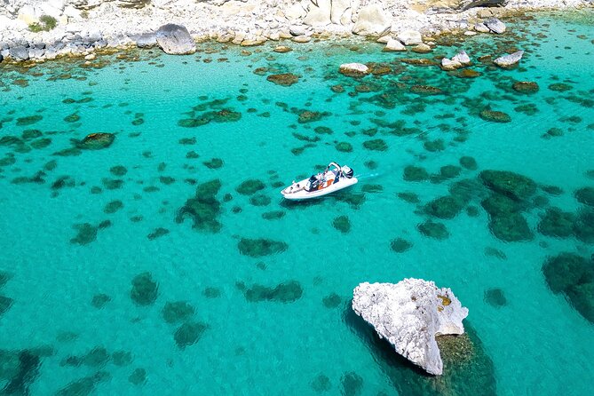 Cagliari Boat Tour with Sardatrips; Swim, Snorkeling, Sip & Snack - Stop-by-stop: Cala Bernat and the dinghy-only coves
