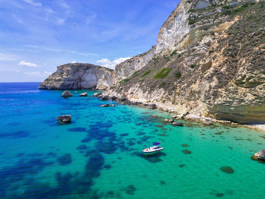 Cagliari: Devil's saddle boat tour, 4 stops and prosecco - Cala Bernat: Your first real swim-and-snorkel hit