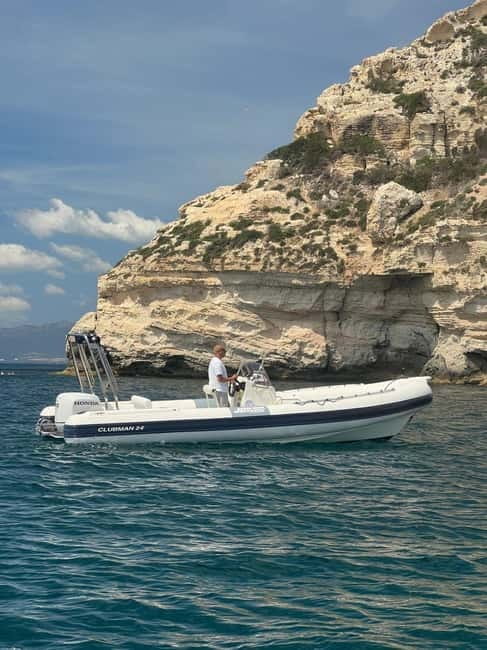 Cagliari: Devil's saddle boat tour, 4 stops and prosecco - Grotta dei Colombi pass-by: Quick, scenic, and good for photos