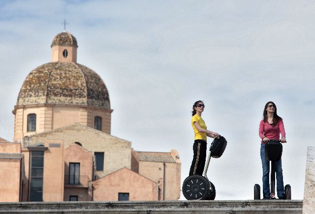 Cagliari: Guided Segway Tour - Santa Maria Cathedral Facades: Romanesque Meets Gothic