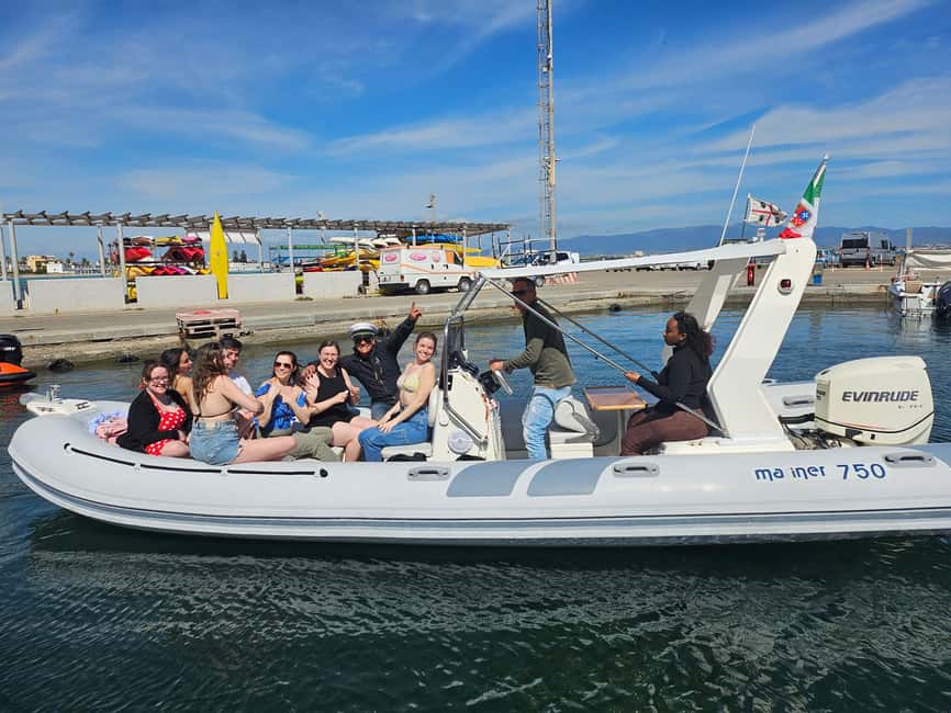 Cagliari:devil's saddle big cruise by boat drink & snack - Where You Start: Marina Piccola Dock Time and Port Toilets
