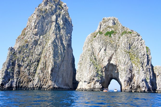 Capri & Blue Grotto Small Group Full-Day Boat Tour from Positano - White Grotto, Natural Arch, Faraglioni, and Grotta Verde: the speed-tour of Capri’s icons