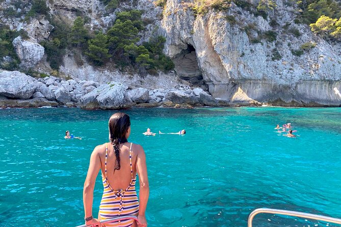Capri Boat Tour with Optional Blue Grotto Visit from Sorrento - Marina Piccola time: the beach that makes Capri feel real