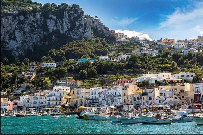 Capri Deluxe/First to Blue Grotto/from Sorrento Positano & Amalfi - Monte Solaro chair lift: the payoff for being willing to go up
