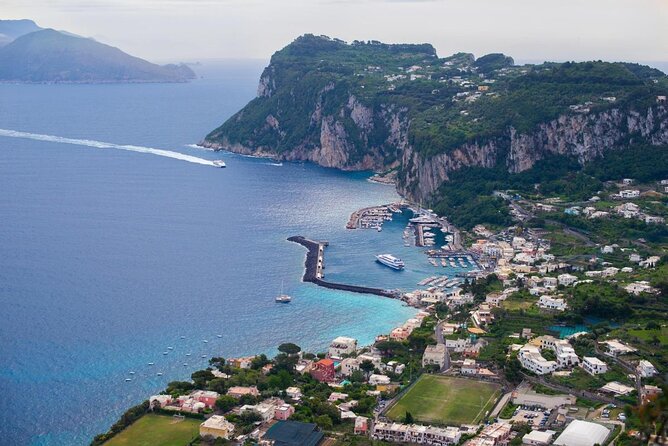 Capri in a Day All Inclusive Premium Boat Tour + City Visit - Marina Grande to Bagni di Tiberio: where the day starts with sea views