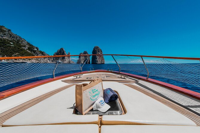 Capri Private Boat Day Tour from Sorrento, Positano or Naples - Swimming breaks, snorkel gear, and the snack-and-sip rhythm