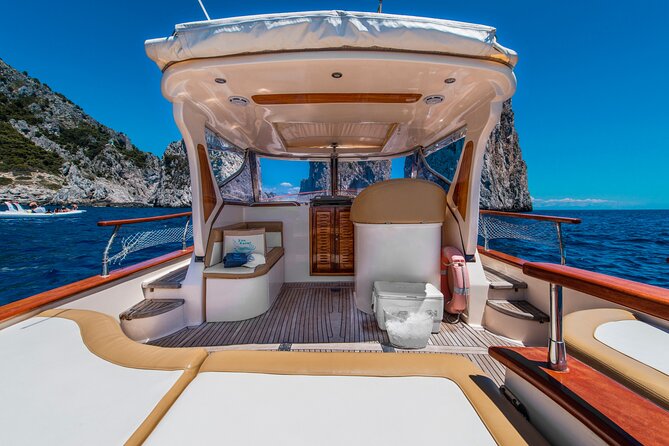 Capri Private Boat Day Tour from Sorrento, Positano or Naples - Boat size, comfort, and what that means for your day