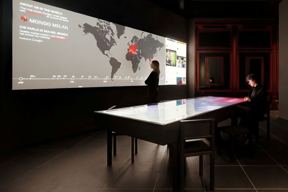 Casa Milan: Museum Entry Ticket - Interactive screens and world maps for champion stats