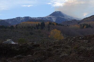 Catania: Etna Sunset Jeep Tour - Stop 1 Parco dell’Etna: hornitos, lava textures, and local tasting time