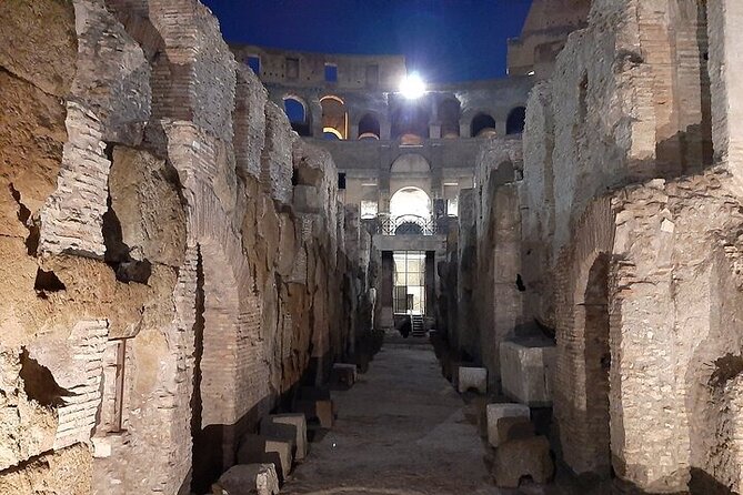 Colosseum Night Tour with Underground and Arena access - Arena floor access and The Gate of Death moment