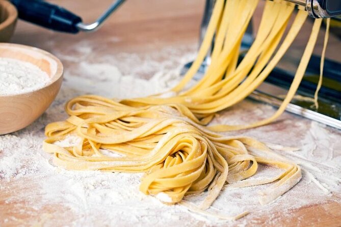 Cooking Class : Fresh pasta and TIRAMISÙ with Lake Garda wines - Cusina kitchen setup and how the class feels in real life