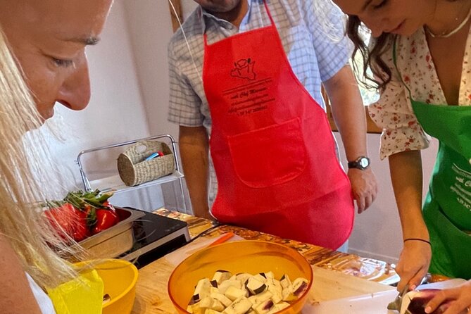 COOKING CLASS in Taormina at Chef Massimo HOUSE!! - Recipes and apron: bringing Sicilian cooking home