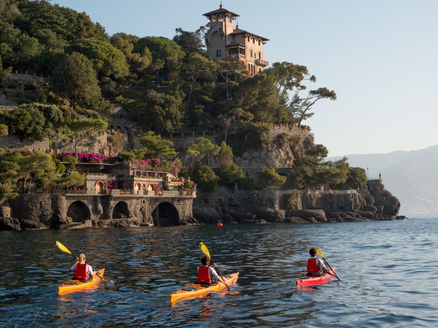 Easy Kayak Tour to Portofino with Optional Snorkeling - Entering Portofino the Easy Way: Sea Kayak Over Crowded Streets