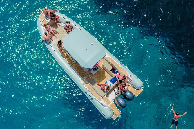 Egadi Islands Tour: Favignana and Levanzo from Trapani - On-board setup: fast dinghy style, swims first