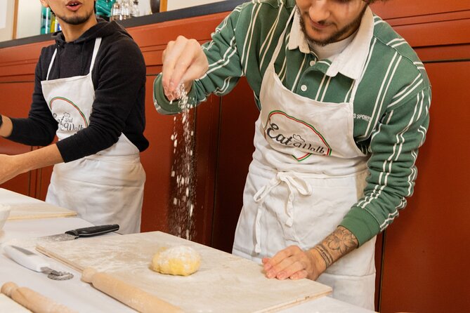 Enjoy Spritz and Pasta Making in Piazza Navona - The pasta lesson: dough, elbow grease, and clean cutting into fettuccine and maltagliati