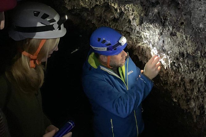 Etna Tour - HalfDay Small Group & licensed Tour Guide - Inside the lava tube: helmet lights, safety gear, and real underground silence