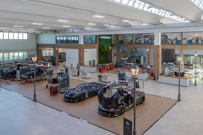 Ferrari Lamborghini Pagani Factories and Museums - Tour from Bologna - Stop 3: Pagani Automobili in San Cesario sul Panaro (carbon fiber as the main character)