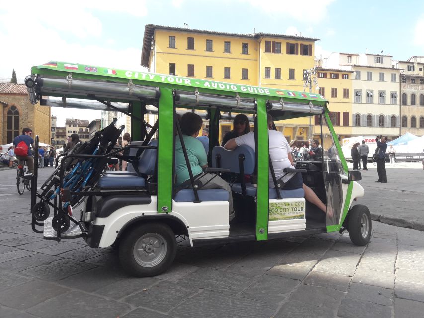 Florence: Eco-Friendly Golf Cart City Tour with Audio Guide - The Core Route: Ponte Vecchio to Oltrarno and the Arno Views