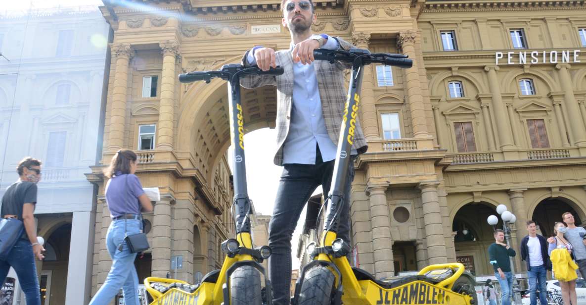 Florence: Electric Scooter Tour with Guide - Squeezing Past Crowds on Historic Streets