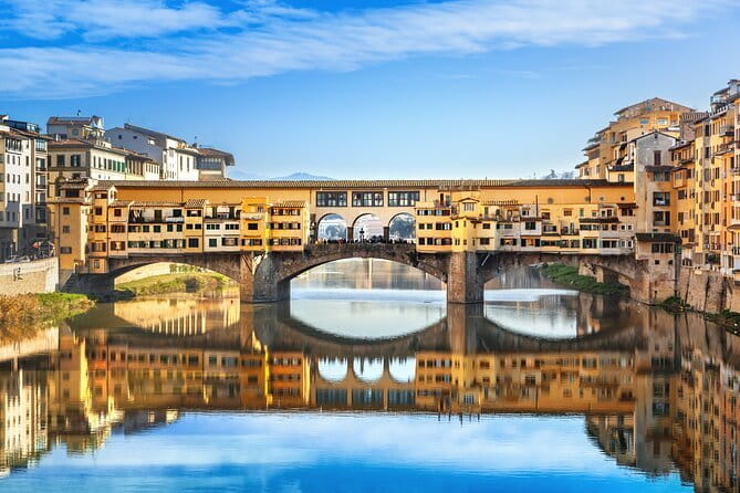 Florence Private Walking tour with Skip-the-line to Accademia - Ponte Vecchio and the Vasari Corridor: the Arno’s famous bridge plus a secret