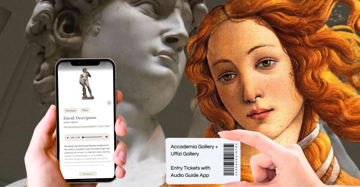 Florence: Uffizi & Accademia Priority Tickets with Audio App - The Big Value in One-Day Timing