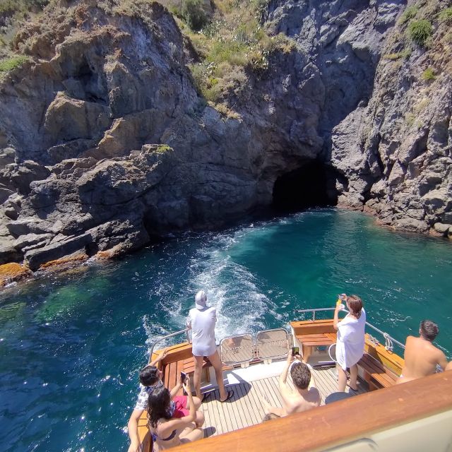 Forio: Ischia Island Boat Tour with Local Lunch and Swimming - San Montano, Coffee and Fruit, and Sunset Alcohol