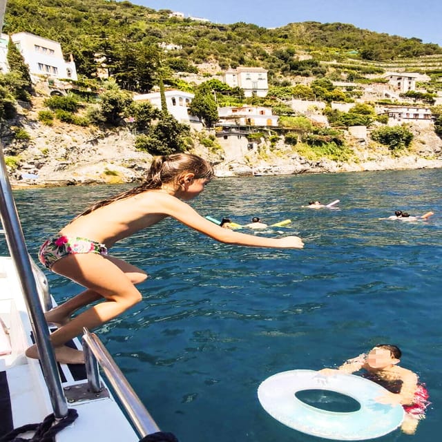 From Amalfi: Coast & Furore Fjord Boat Tour with Swim Break - The Route in Plain English: Amalfi, Atrani, Minori, Maiori, Praiano, Plus Furore Fjord