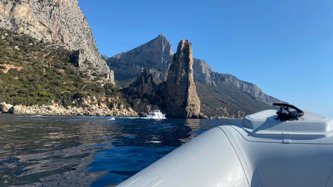 From Arbatax: RIB tour to Cala Mariolu and Cala Goloritzè - Cala Goloritzè: the cave stop and the iconic swim off the coast