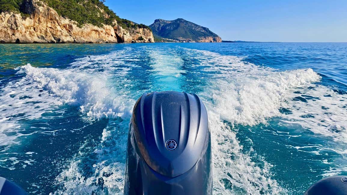 From Cala Gonone: Gulf of Orosei Dinghy Trip - The 7-hour route: Cala Luna swims, Goloritzè views, and Cala Sisine lunch time