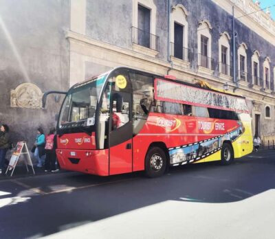 From Catania: Etna tour by Panoramic Bus - Panoramic Bus Ride + 6-language audio: the best way to “read” Etna
