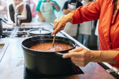 From Florence: Cooking Class & Lunch at Tuscan Farmhouse - Mercato Centrale shopping: picking real Tuscan ingredients