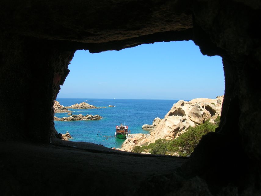 From La Maddalena or Palau: Archipelago Boat Tour - Cala Corsara on Spargi: the late-day payoff landing